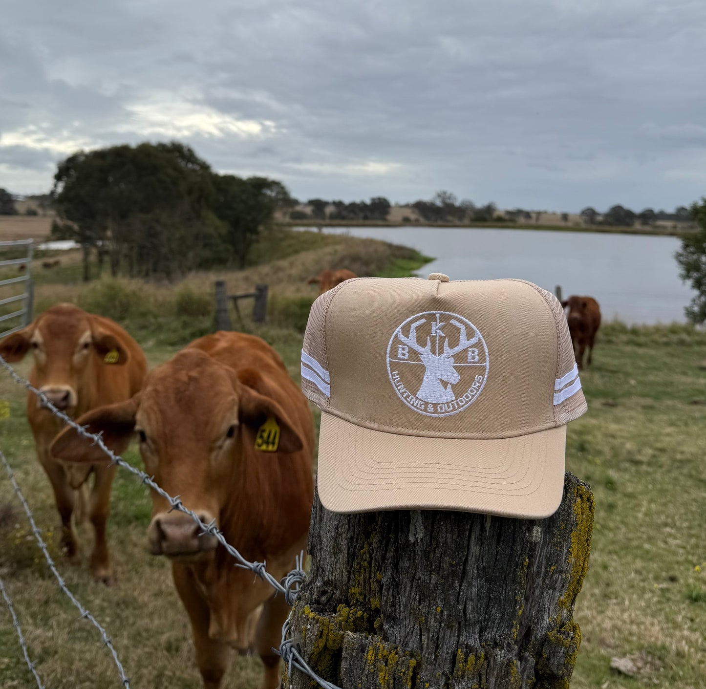 Beige BKB Trucker Cap